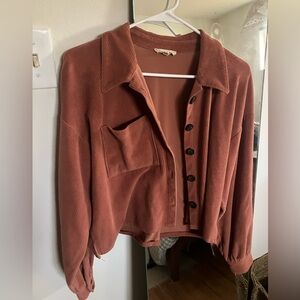 Madewell Women's Terracotta Corduroy Blazer